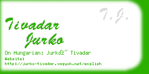 tivadar jurko business card